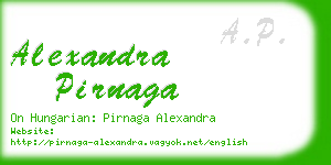alexandra pirnaga business card